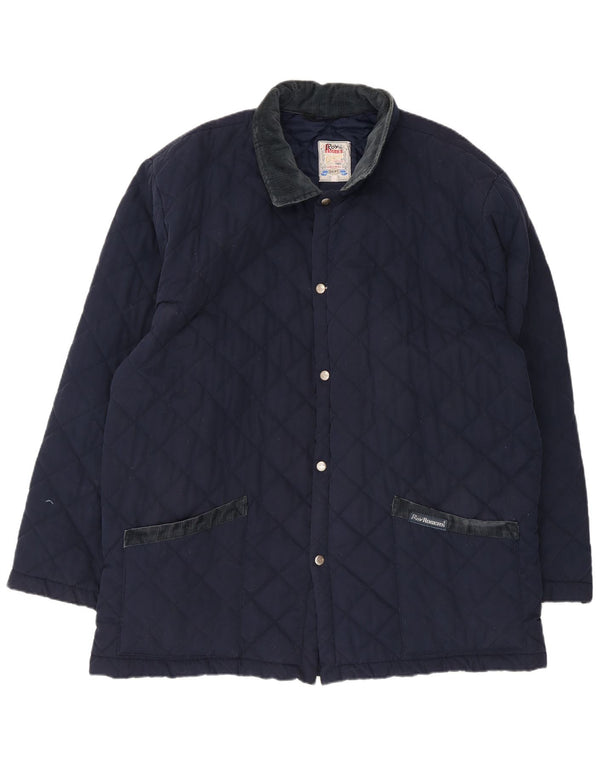 Jaqueta acolchoada masculina Roy Rogers UK 42 XL azul marinho