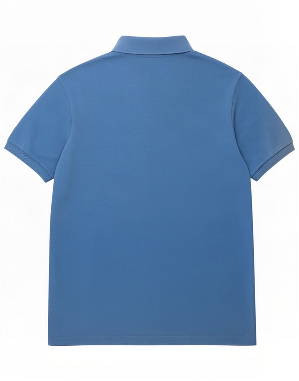 Camisa polo masculina Lacoste tamanho 5 grande algodão azul