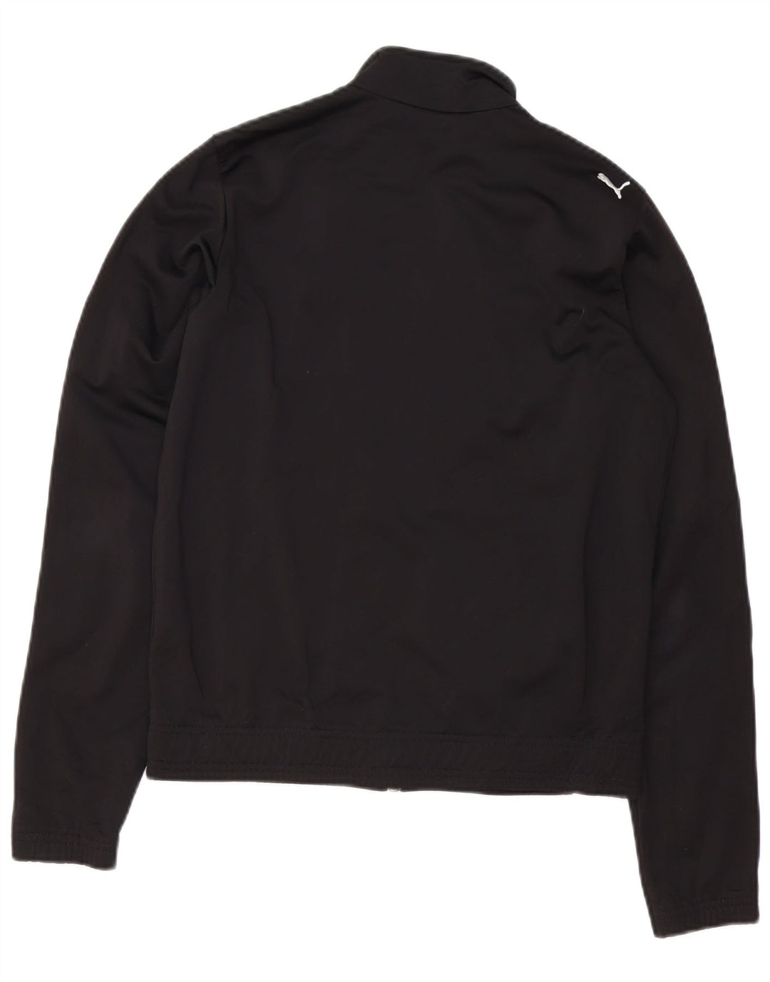PUMA Womens Tracksuit Top Jacket UK 12 Médio Preto Colourblock Poliéster