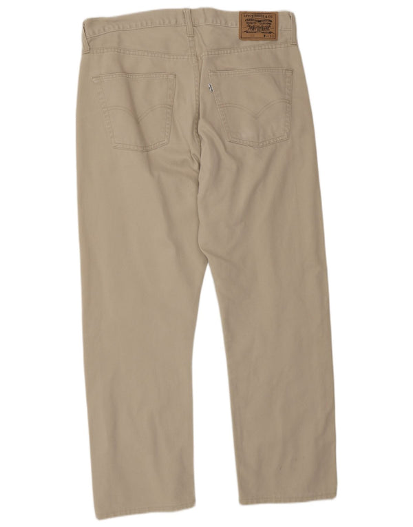 Calça Levi's Masculina 505 Reta Casual W36 L28 Algodão Bege