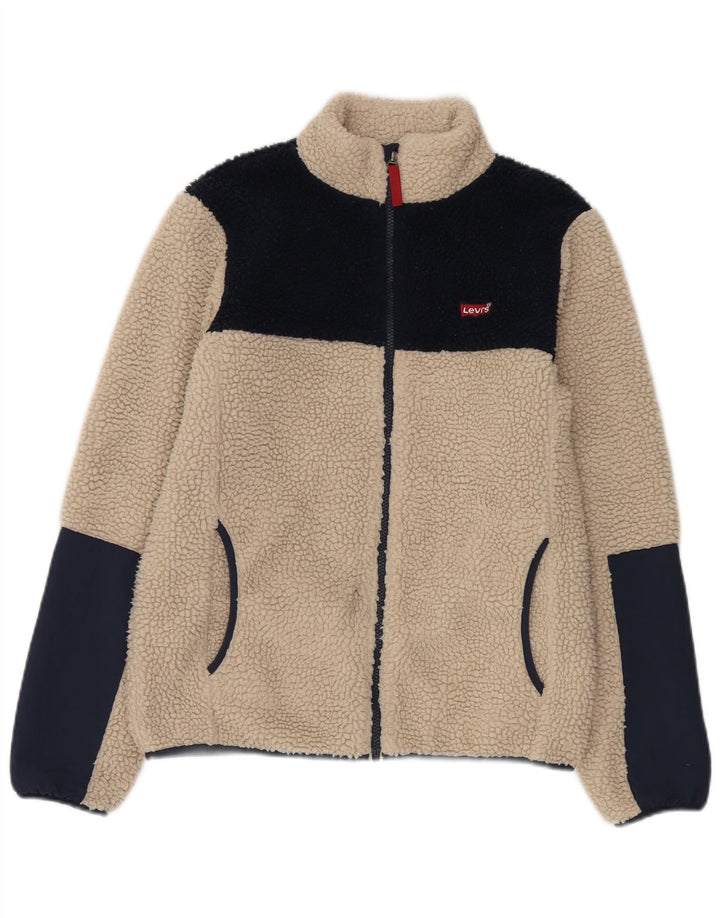 Jaqueta Levi's Boys Fleece 15-16 Anos Bege Colourblock Poliéster