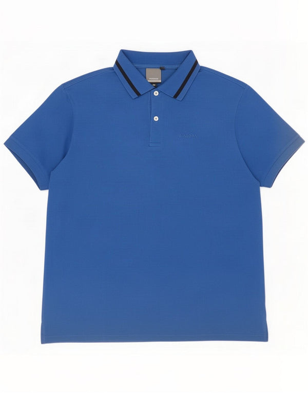 Camisa polo masculina Diadora XL algodão azul