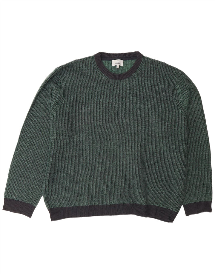 Suéter masculino Marks & Spencer com gola redonda 2XL acrílico verde