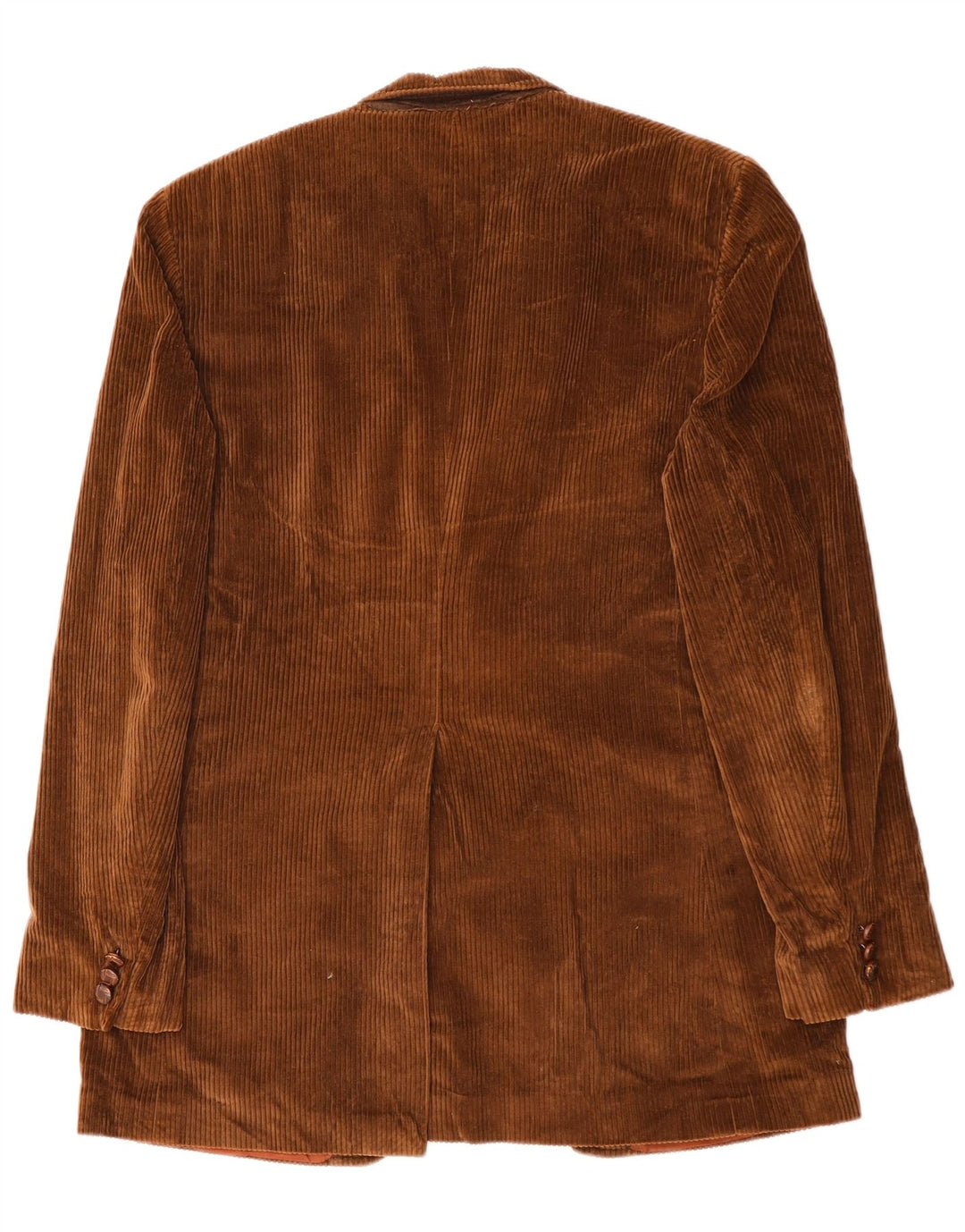 Jaqueta blazer masculina de veludo cotelê LONDON FOG com 2 botões EU 42 XL algodão marrom