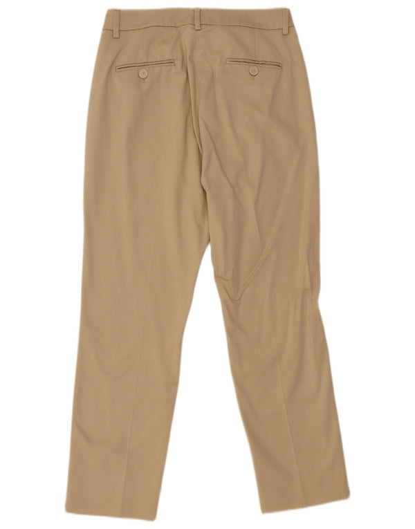Max Mara Calça Chino Feminina Slim UK 8 Pequena W28 L27 Algodão Bege