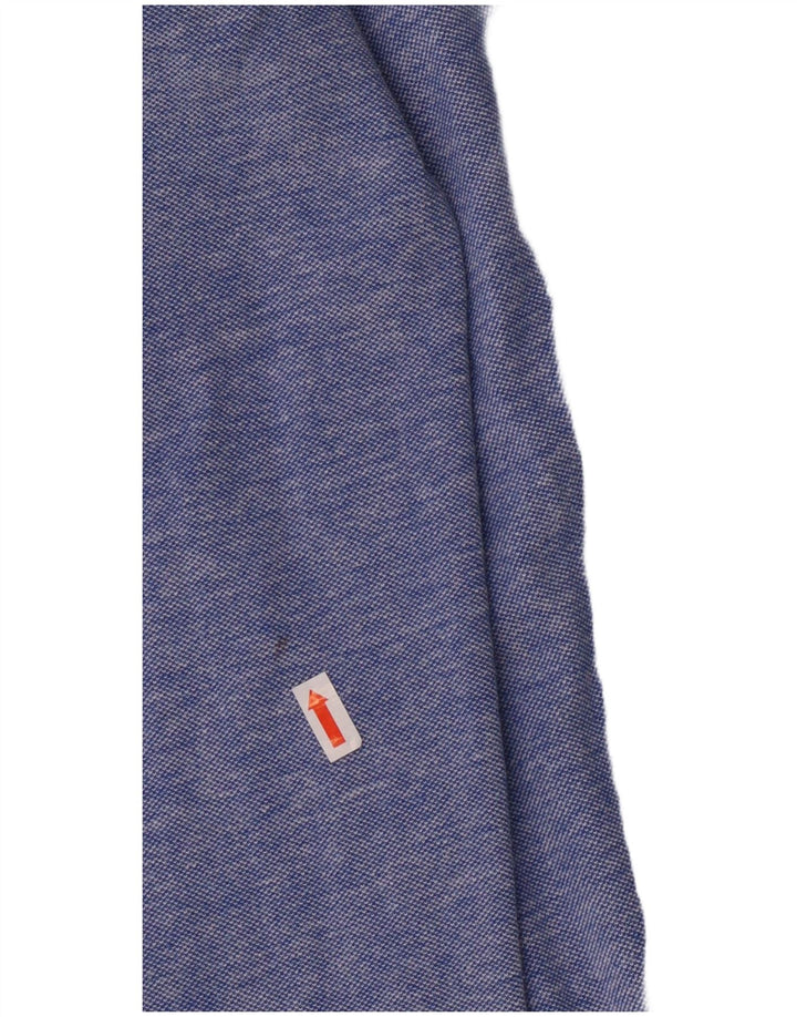 Camisa masculina Carrera XL algodão manchado azul