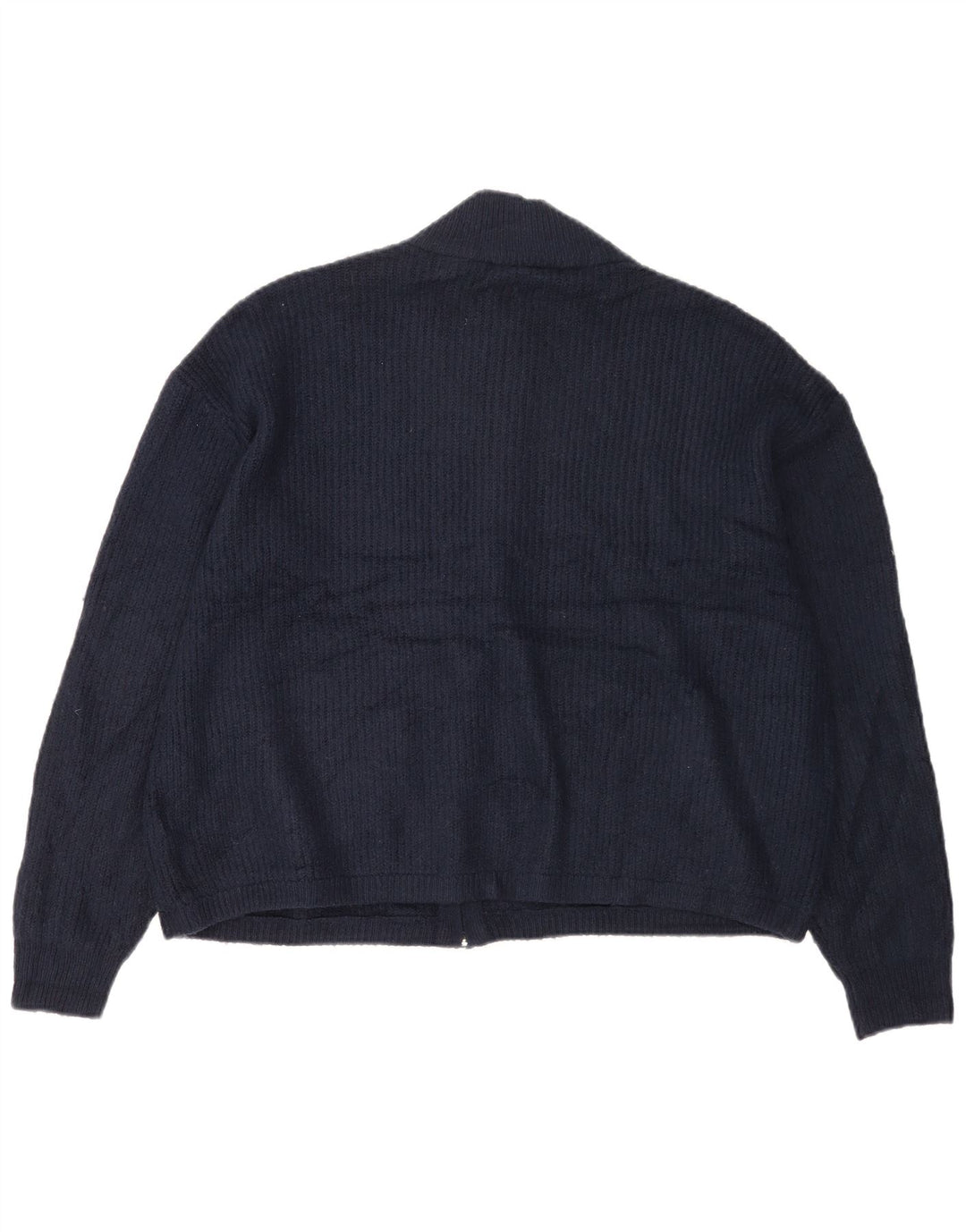 Suéter cardigã masculino Marks & Spencer grande acrílico azul marinho