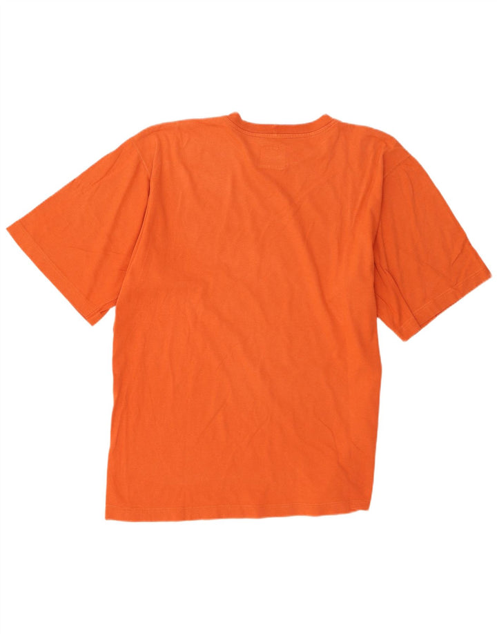 Camiseta masculina Think Pink Top grande de algodão laranja
