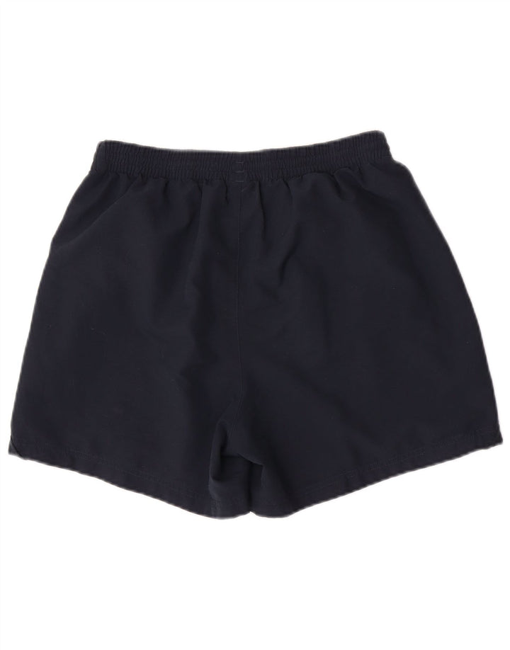 Shorts esportivos masculinos Adidas médio azul marinho poliéster