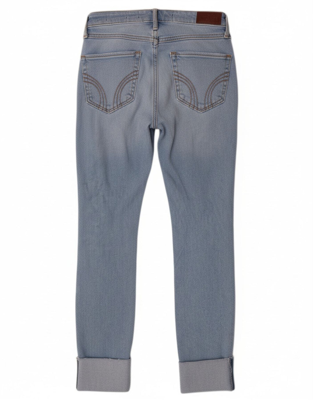 Calça jeans skinny feminina HOLLISTER Califórnia cintura alta US 00 2XS W23 L26 azul