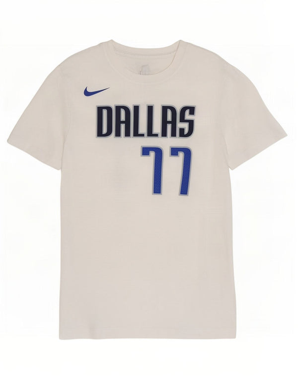 Camiseta Nike Masculina Dallas Mavericks Graphic Top Médio Algodão Branco