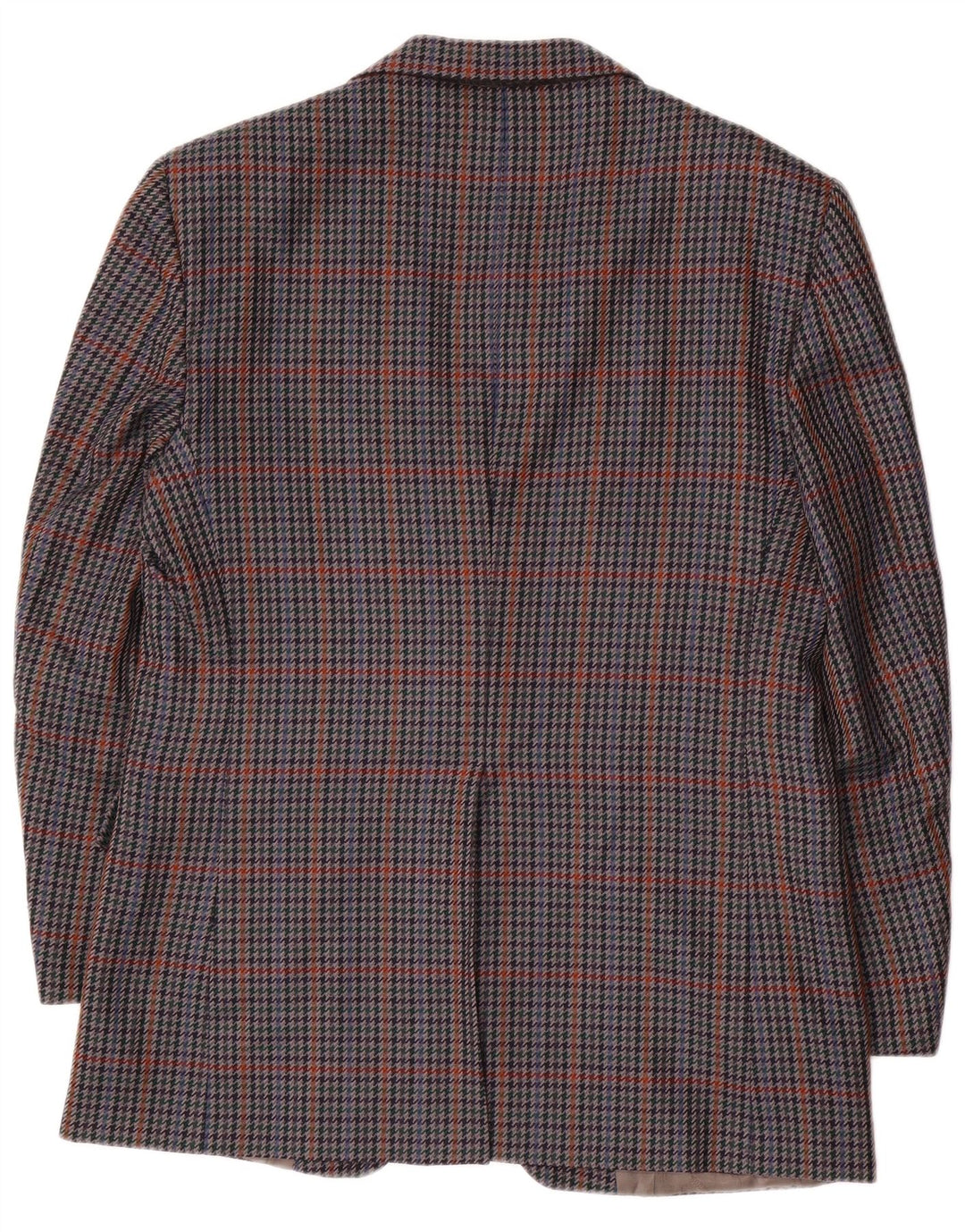 Aquascutum Mens Blazer Jacket UK 36 Pequeno Houndstooth Multicolorido