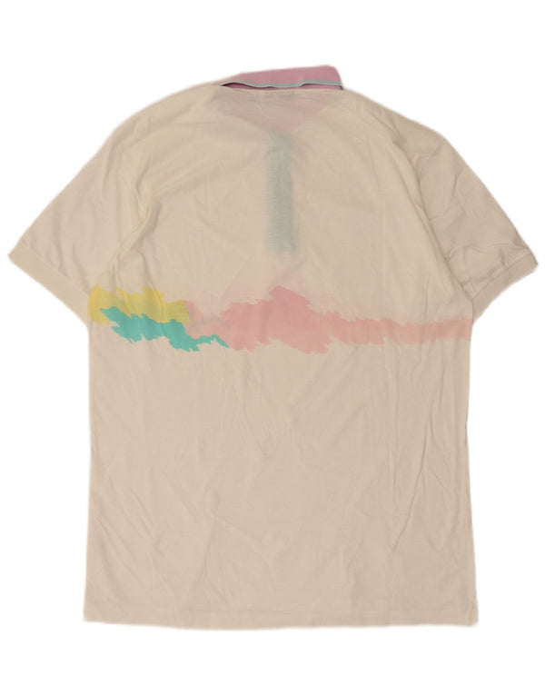 Camisa polo masculina Fila IT 54 XL branca tie-dye