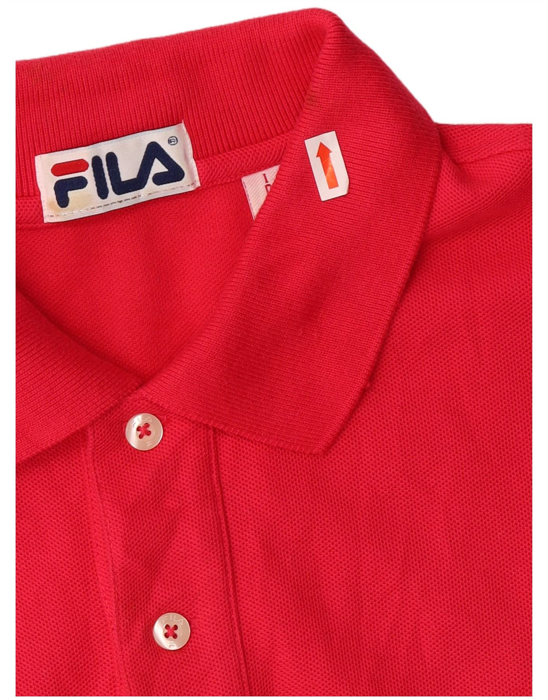 Camisa polo masculina Fila IT 46 pequena algodão rosa