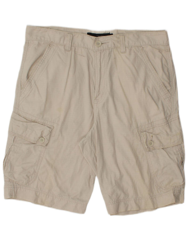 Shorts cargo masculino Calvin Klein W34 grande algodão bege
