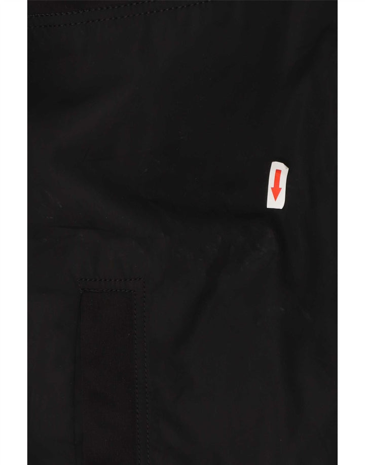 Jaqueta masculina Zara com capuz e moletom médio preto