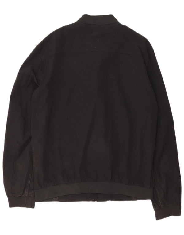 Jaqueta bomber masculina Zara UK 40 grande nylon preto