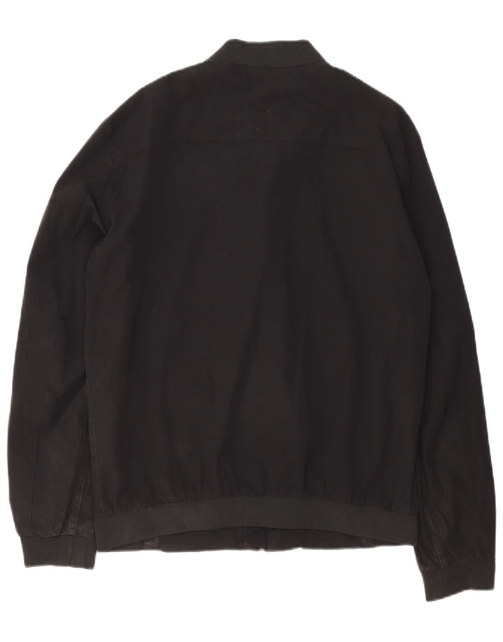 Jaqueta bomber masculina Zara UK 40 grande nylon preto