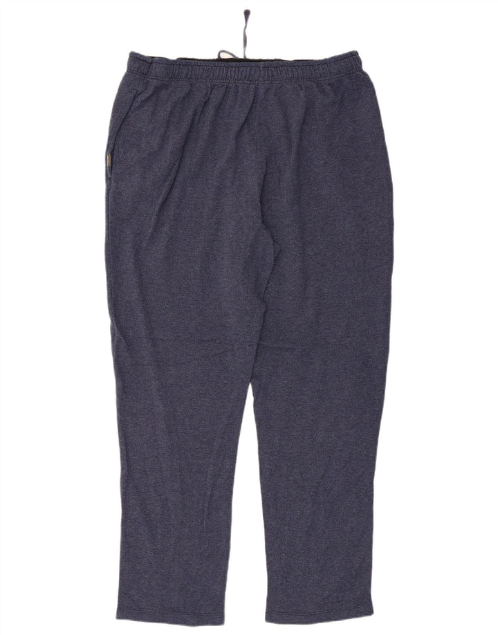 EDDIE BAUER Calça de moletom masculina XL azul marinho algodão