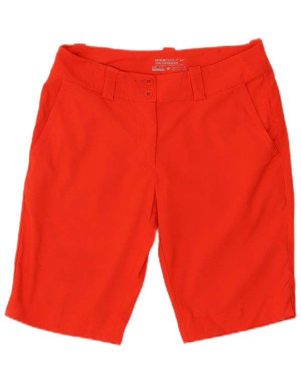 Shorts Nike Dri Fit Chino Feminino UK 8 Pequeno W27 Poliéster Vermelho