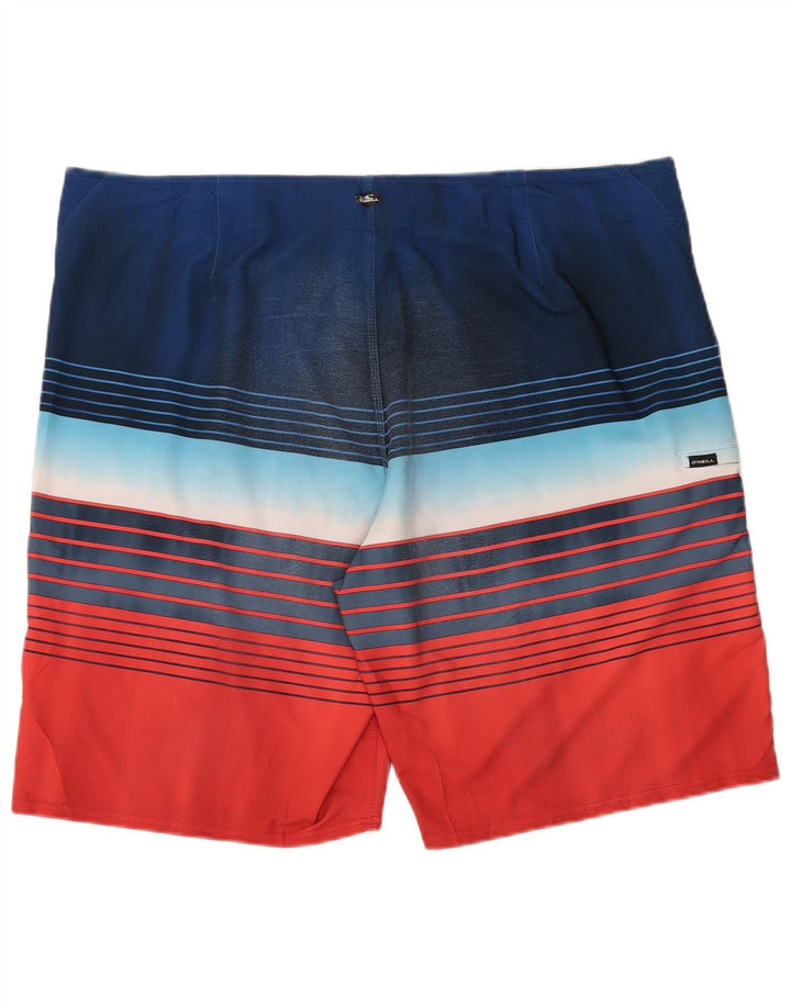 Shorts de natação masculino O'Neill 2XL poliéster listrado multicolorido