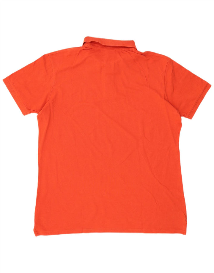 Camisa polo masculina Diadora 3XL algodão laranja