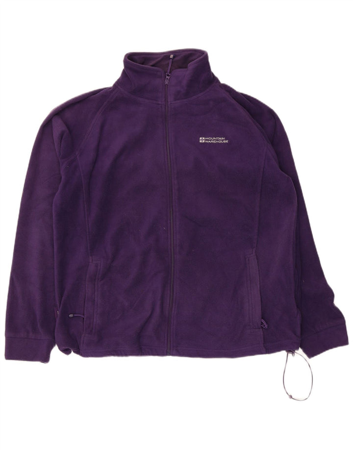 Grande poliéster roxo Reino Unido do revestimento do velo das mulheres do armazém da montanha