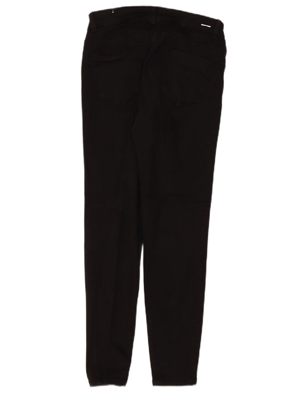 Zara Jeans Skinny Feminino EU 40 Médio W30 L28 Algodão Preto