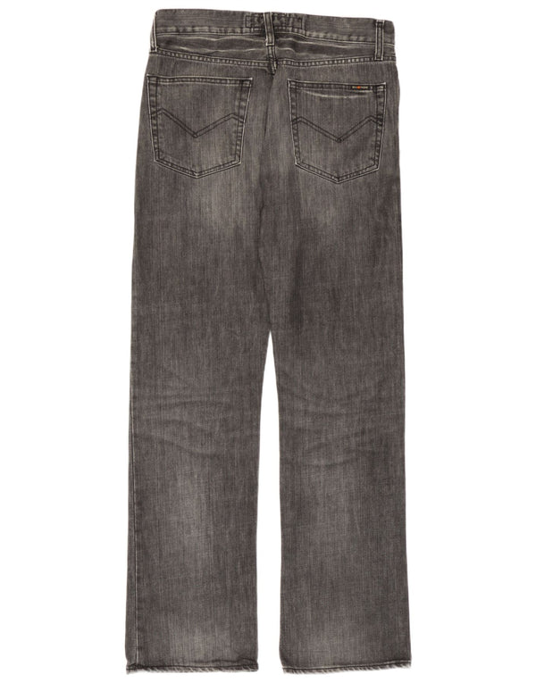 Energie Mens Morris Straight Jeans W32 L34 Cinza Algodão