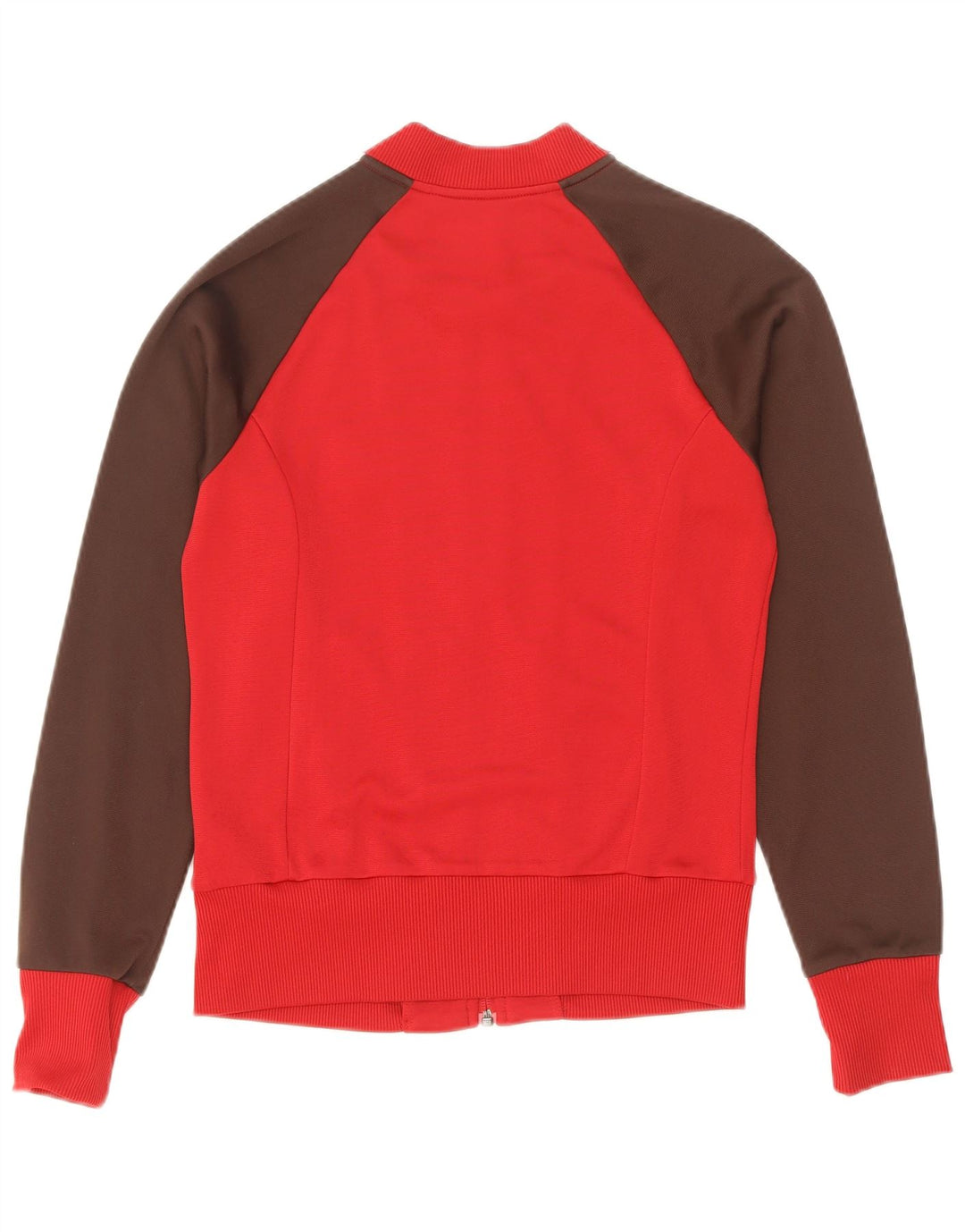Adidas Womens Tracksuit Top Jacket IT 38 XS Vermelho Colourblock Poliamida
