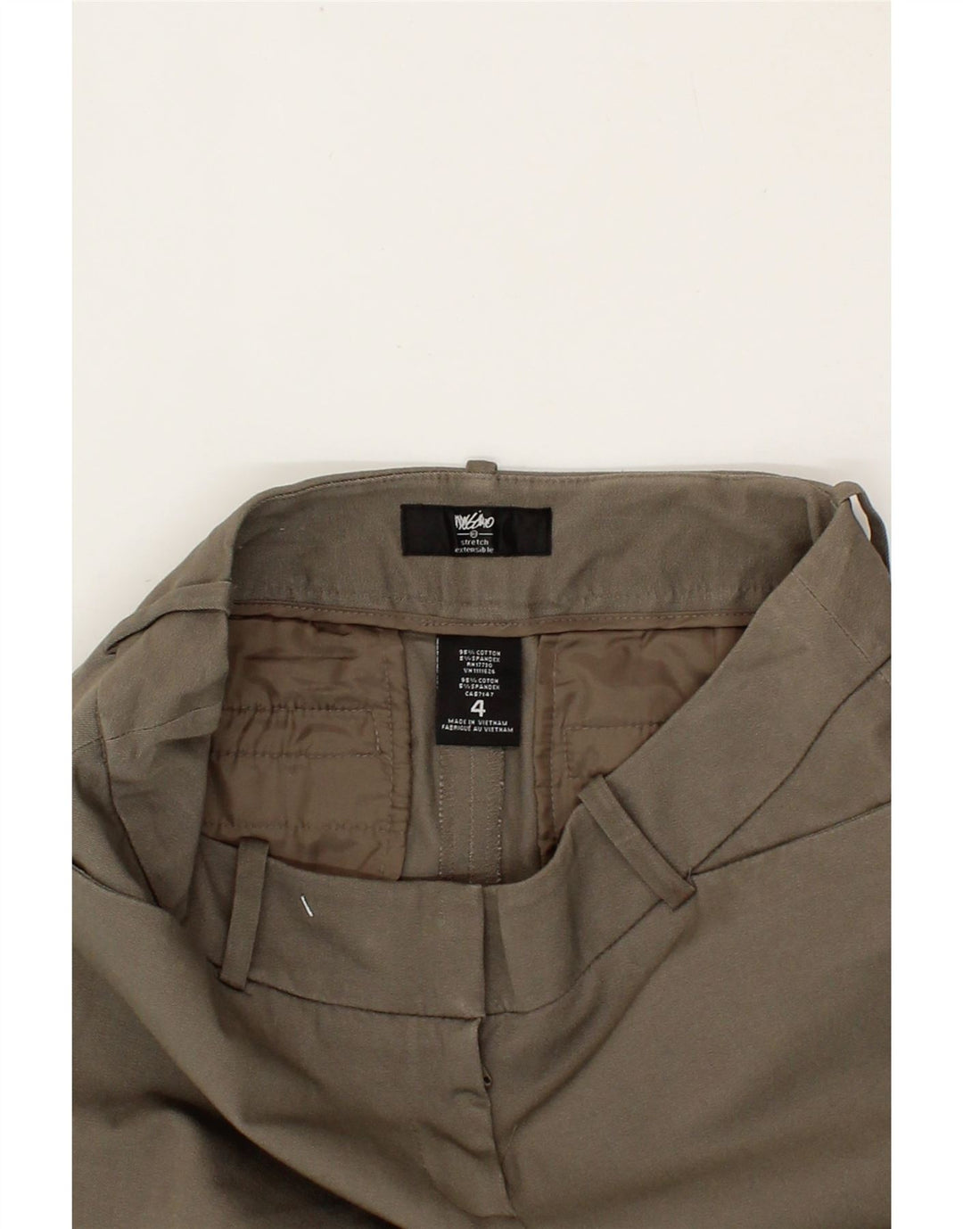 MOSSIMO Womens Slim Casual Trousers US 4 Small W30 L30 Beige Cotton Vintage Mossimo and Second-Hand Mossimo from Messina Hembry 