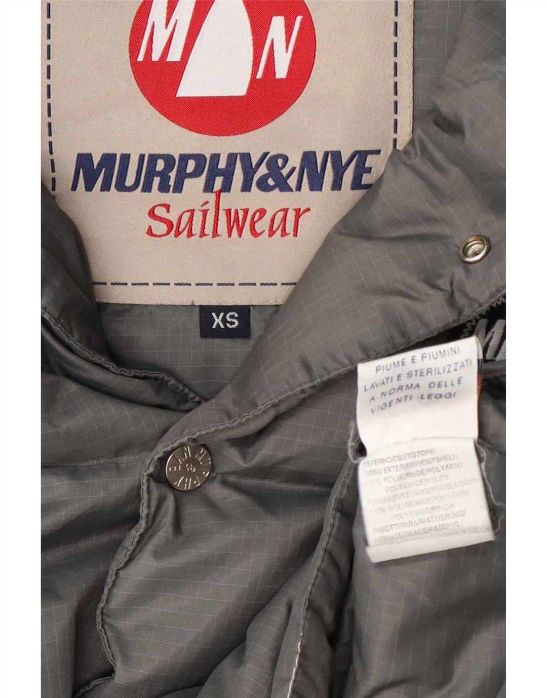 Colete acolchoado masculino Murphy & Nye UK 34 XS cinza poliamida