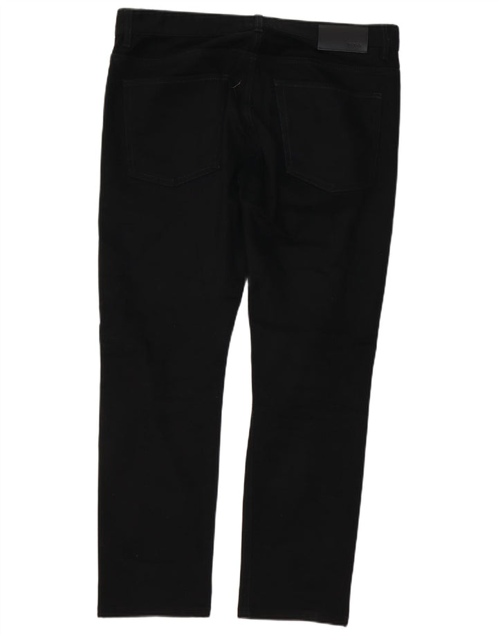 HUGO BOSS Calça jeans reta masculina W36 L29 algodão preto