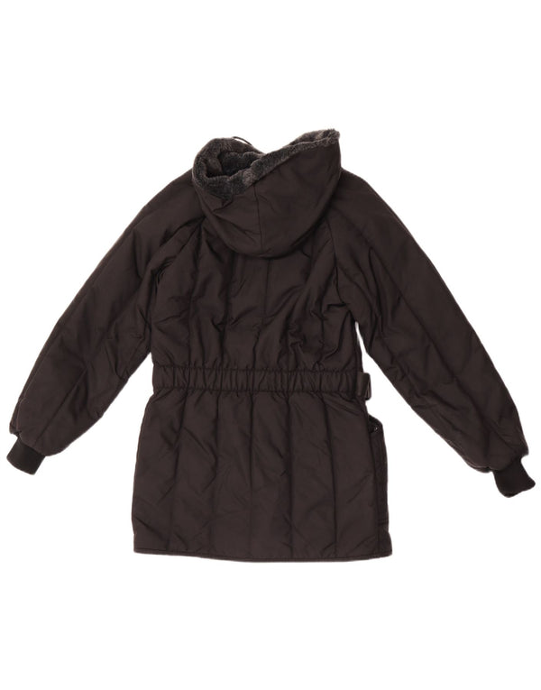 Casaco acolchoado com capuz para meninas Refrigiwear 9-10 anos preto poliamida