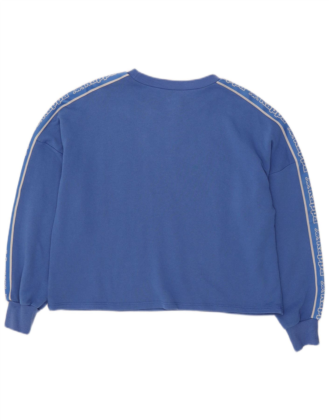 Kappa feminino Tezenis Crop Graphic moletom jumper UK 12 médio azul