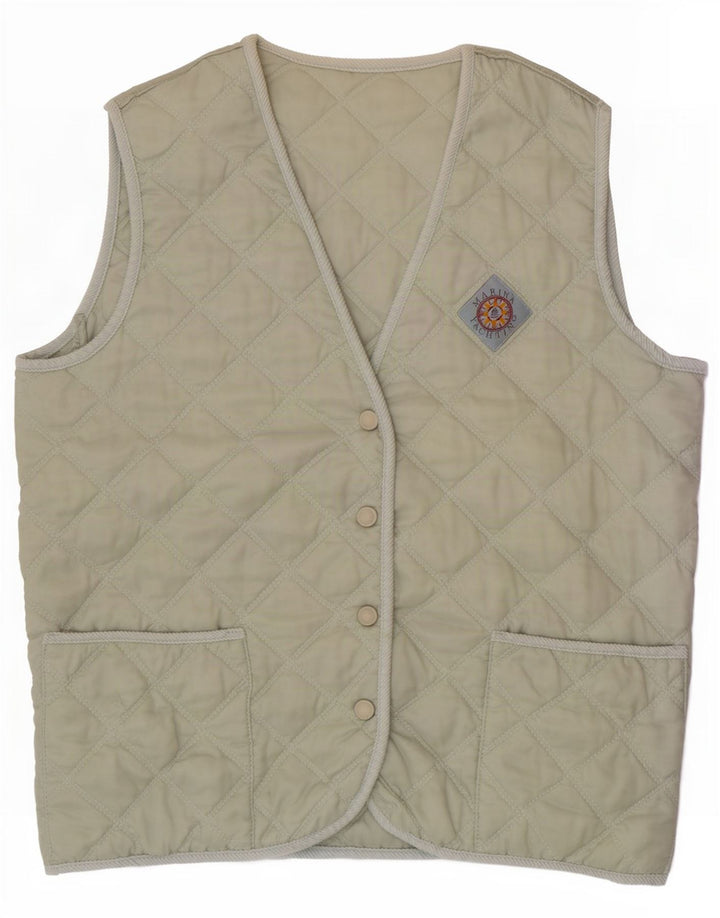 Colete acolchoado feminino Marina Yachting IT 44 nylon verde médio