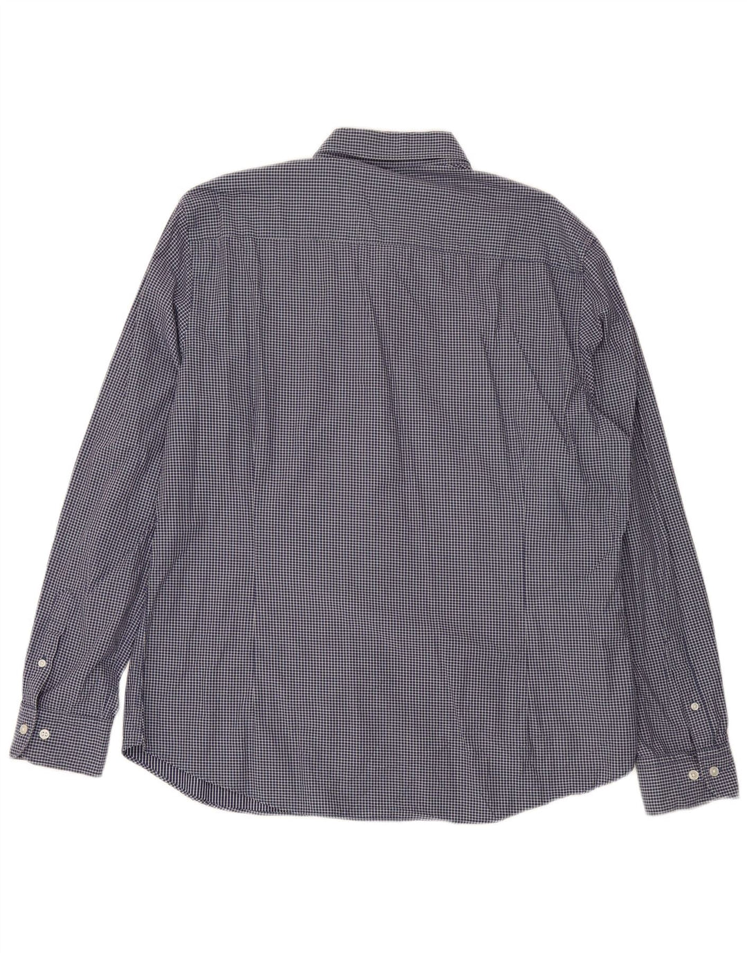 Camisa masculina MASSIMO DUTTI 2XL xadrez azul marinho