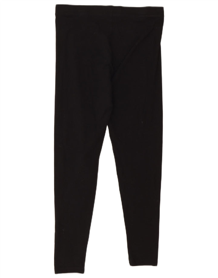 Leggings femininos Marks & Spencer UK 12 algodão preto médio