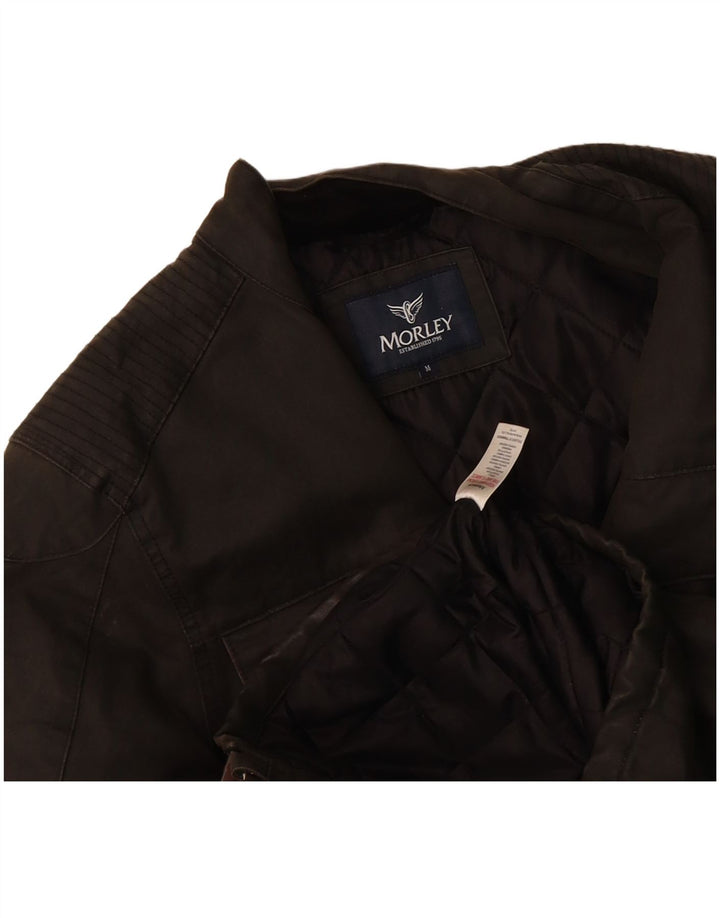 Jaqueta militar masculina MORLY'S UK 38 algodão cáqui médio