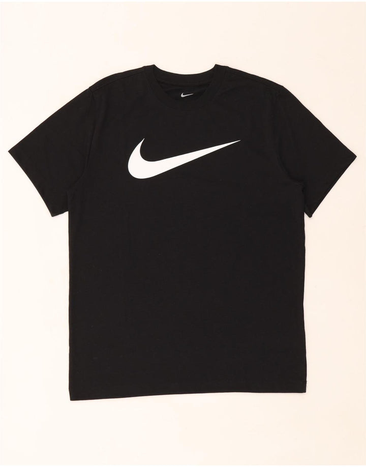 Camiseta Nike Masculina Dri Fit Graphic Top Médio Preto Poliéster