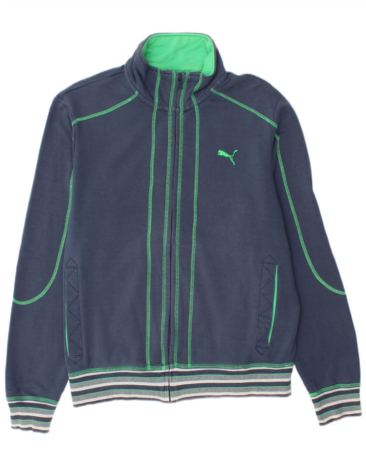 Puma Mens Tracksuit Top Jacket Grande Azul Marinho