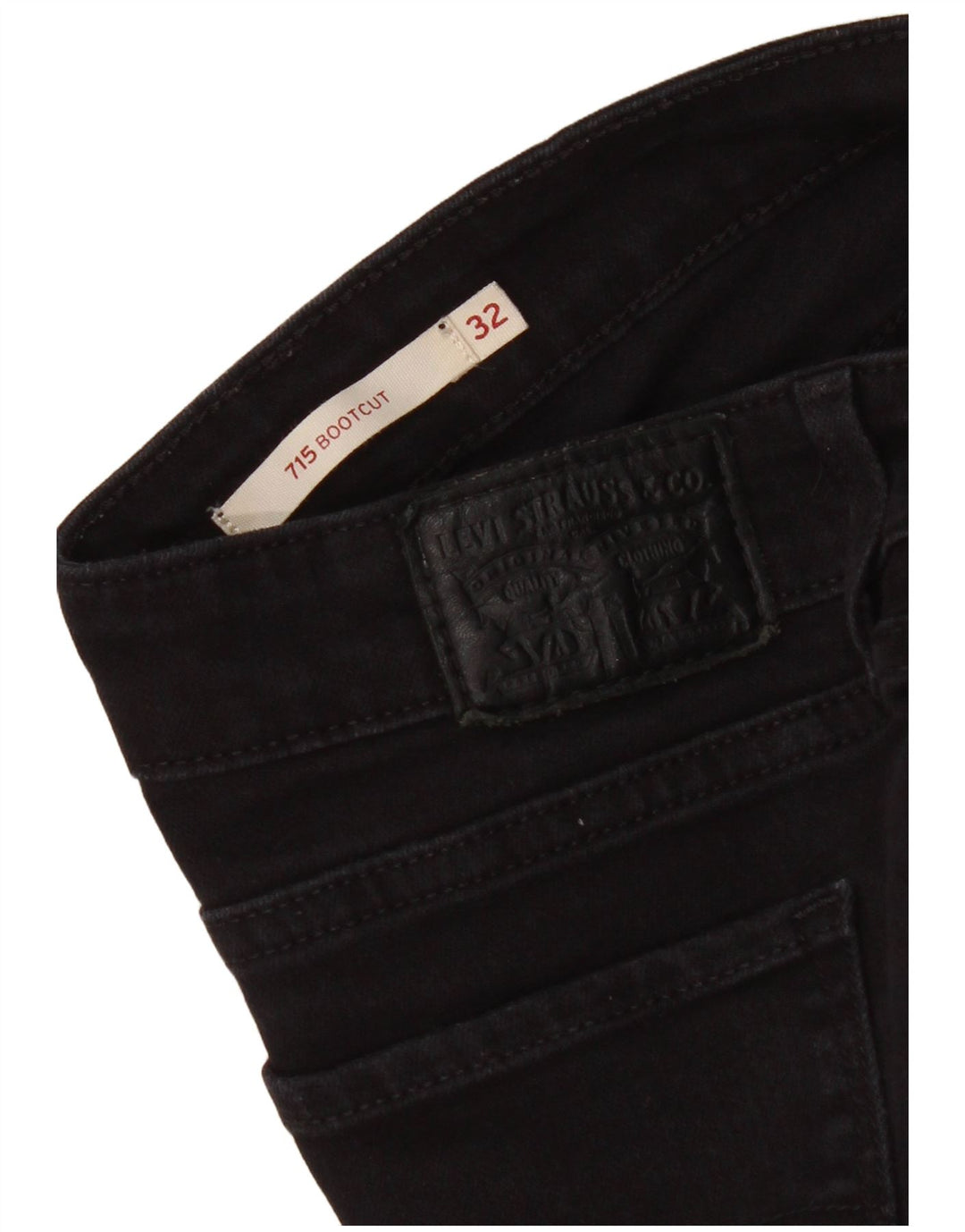 Calça jeans feminina Levi's 715 Bootcut W32 L33 preta