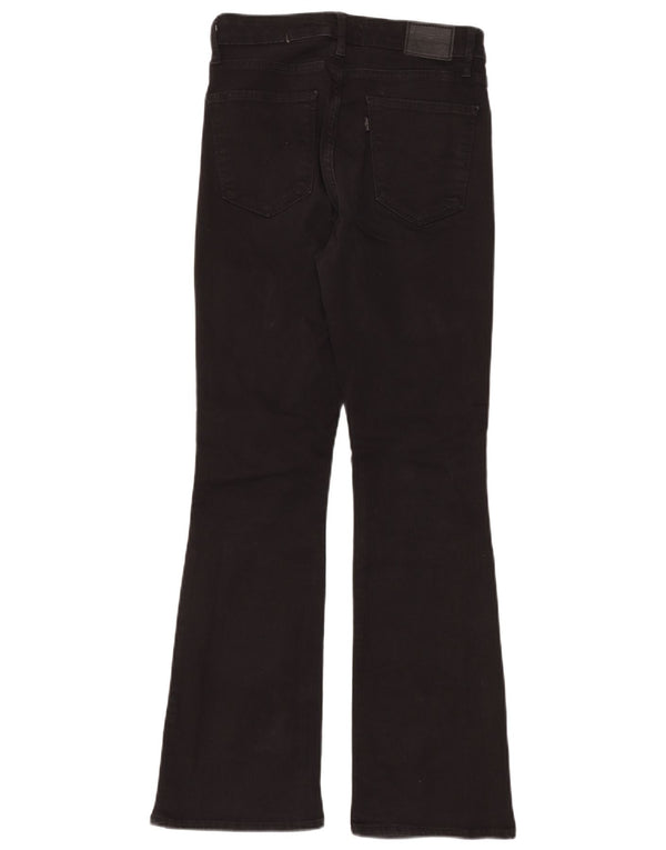 Jeans femininos LEVI'S cintura alta bootcut W29 L30 algodão preto