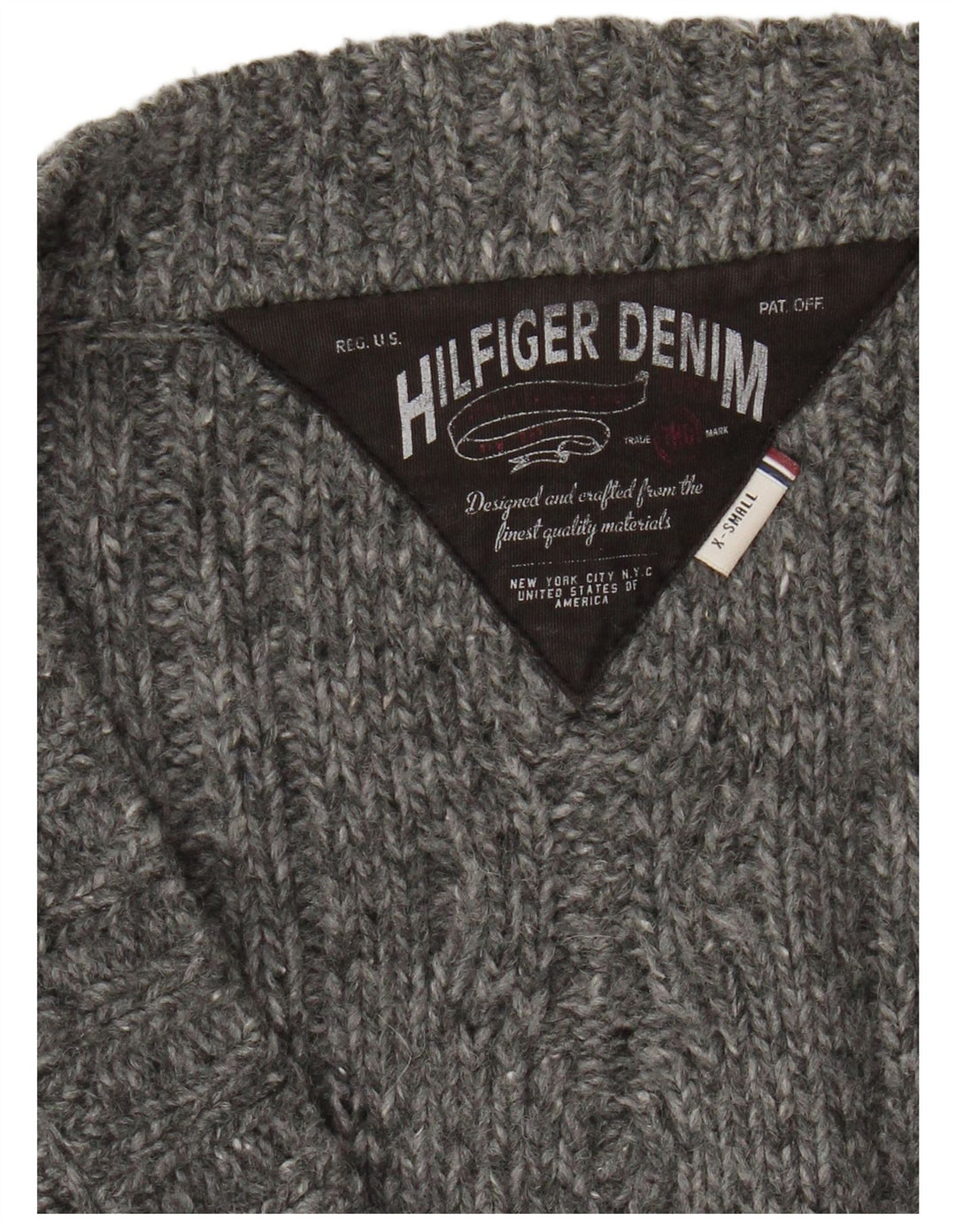 Suéter cardigã feminino Tommy Hilfiger Reino Unido 8 pequeno cinza