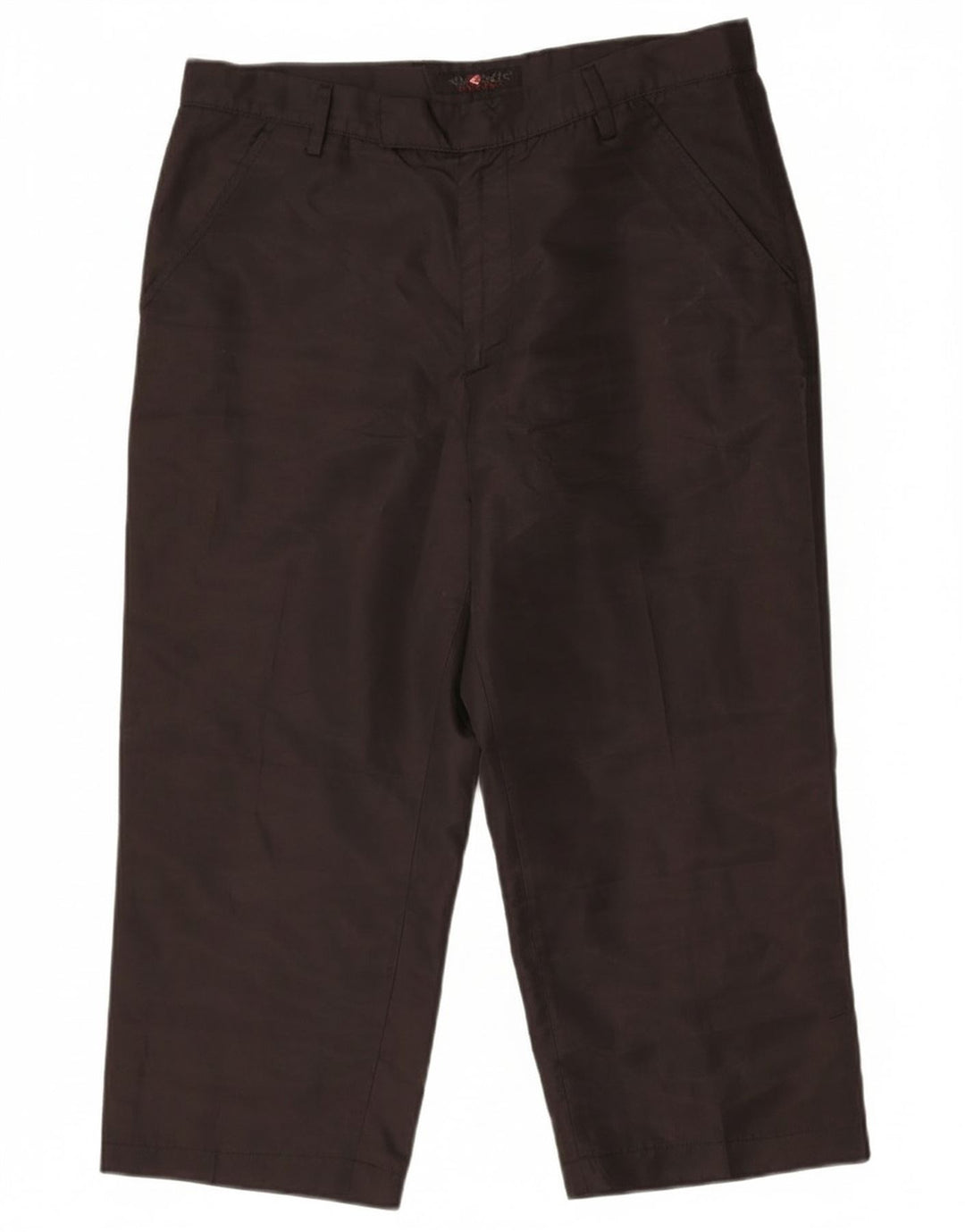 Calça capri feminina de cintura alta Energie W33 L23 poliéster preto