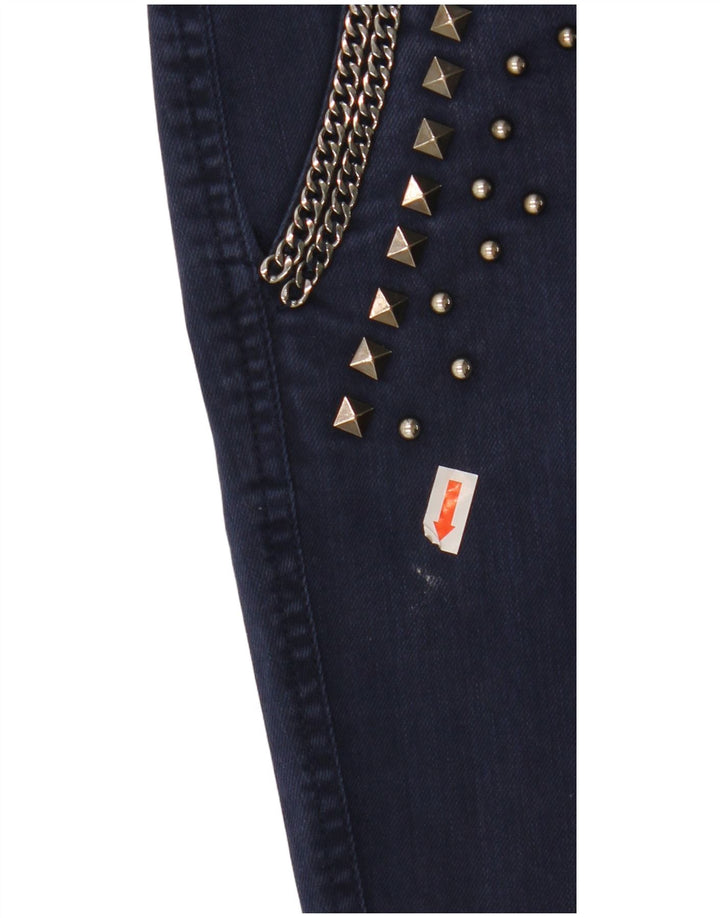 Jeans slim feminino GUESS W27 L28 algodão azul marinho