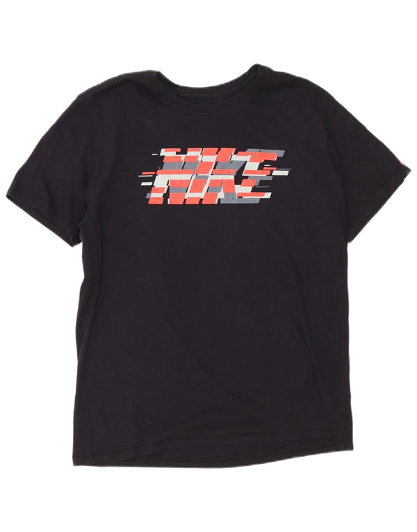 Camiseta Nike Masculina Athletic Cut Graphic Top Grande Algodão Preto