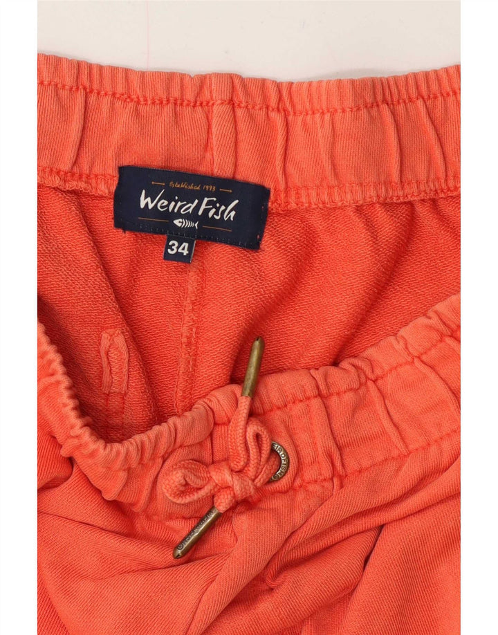 Shorts esportivos masculinos Weird Fish laranja grande