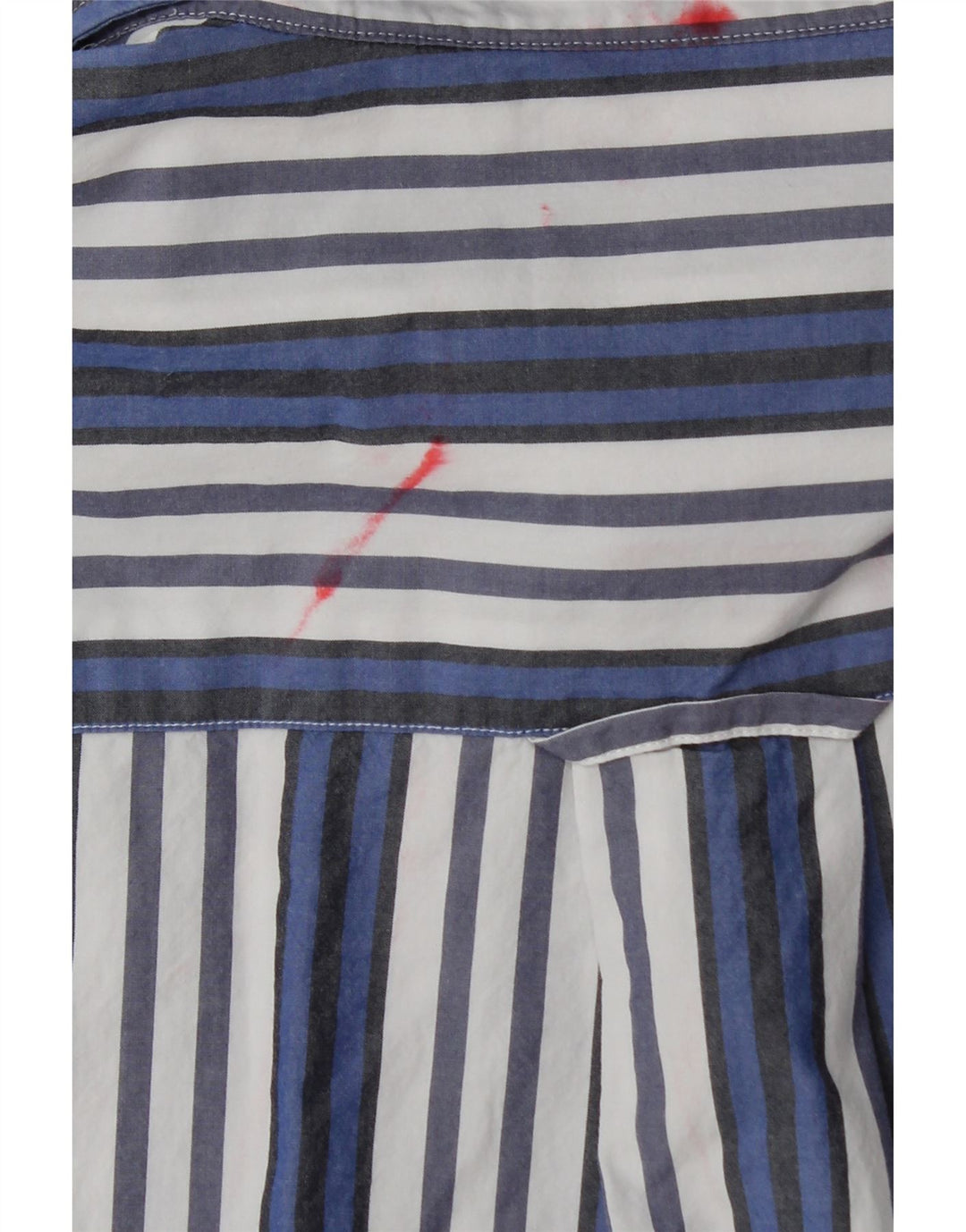 Camisa masculina Gant com ajuste relaxado tamanho 39/40 algodão listrado azul médio