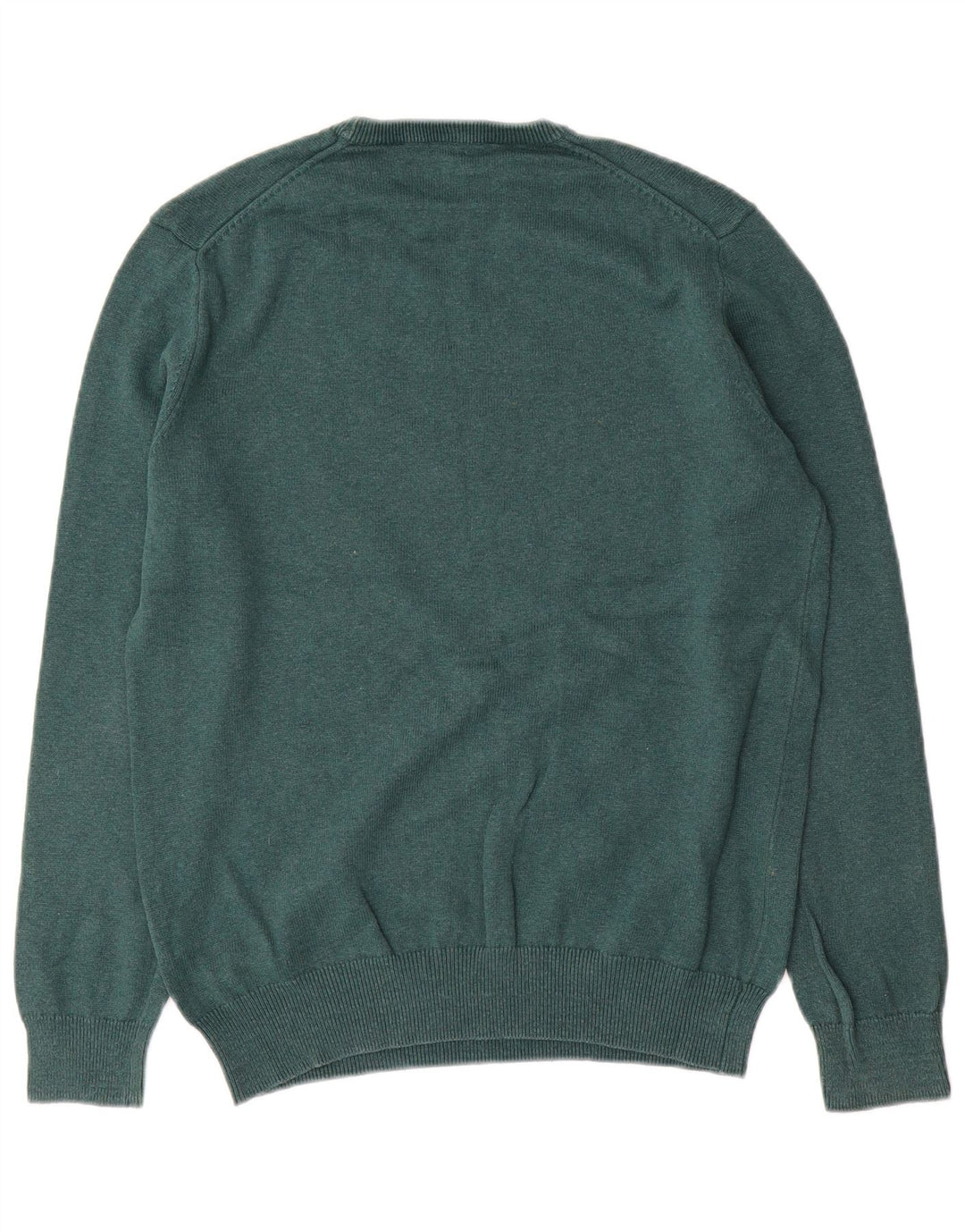 Suéter masculino com gola alta e algodão verde médio